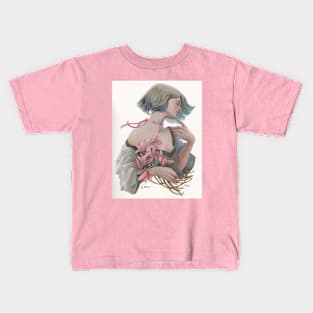 Pink Flowers Kids T-Shirt